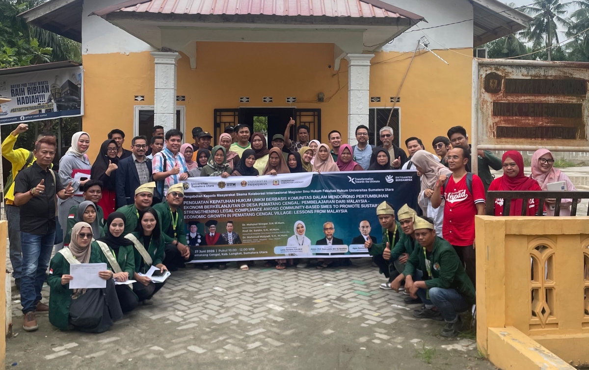 Pengabdian Internasional FH USU di Langkat, Perkuat Literasi Hukum UMK