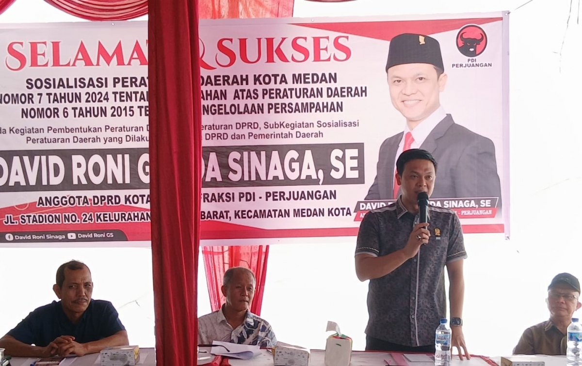 David Roni Ganda Sinaga Ingatkan Warga Jangan Buang Sampah Sembarangan
