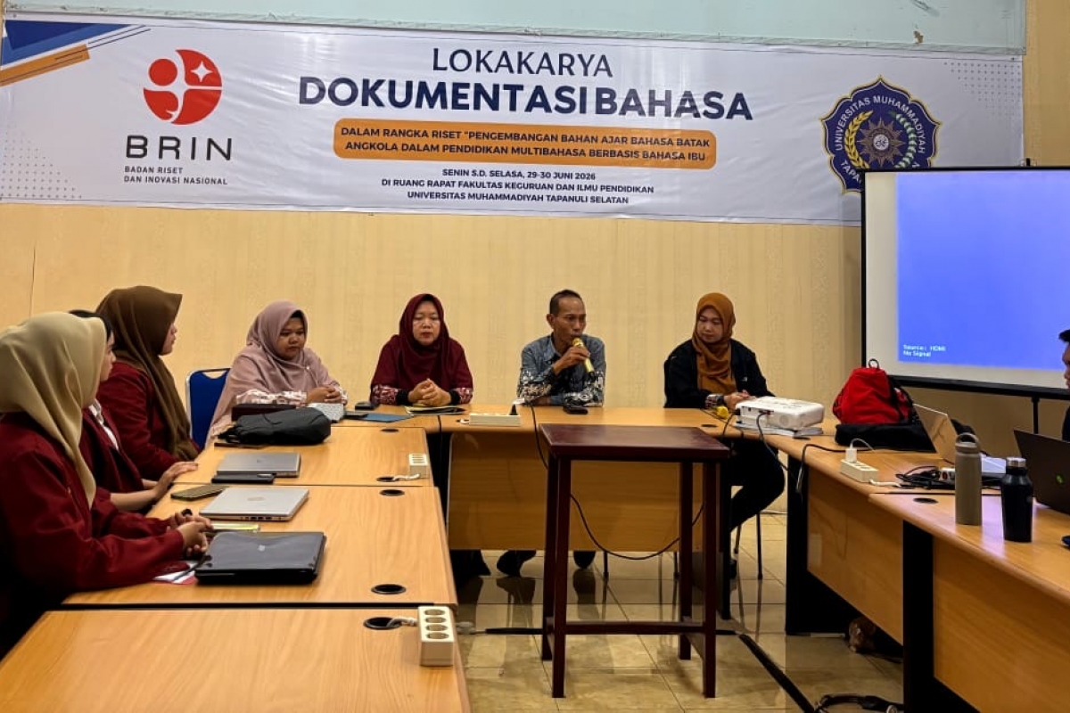 BRIN dan FKIP UMTS Gelar Lokakarya Dokumentasi Bahasa Batak Angkola