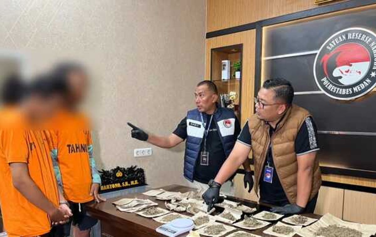 Polrestabes Medan Ungkap Peredaran Ganja di Lingkungan Mahasiswa