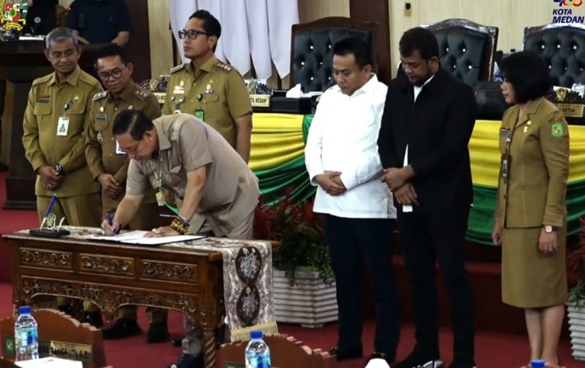 SiLPA Rp592,2 Miliar, DPRD Medan Sahkan Ranperda Pertanggungjawaban APBD 2025