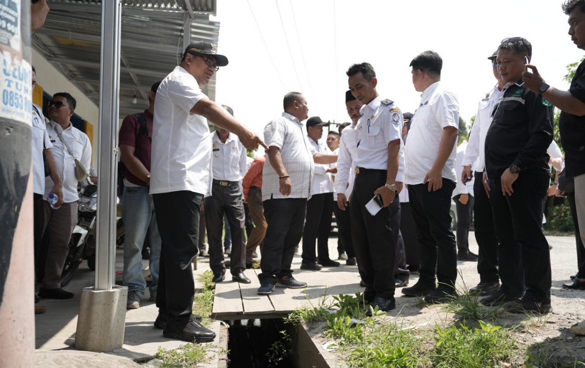 Bupati Deli Serdang Tinjau Sejumlah Proyek di Tanjung Morawa dan Lubuk Pakam