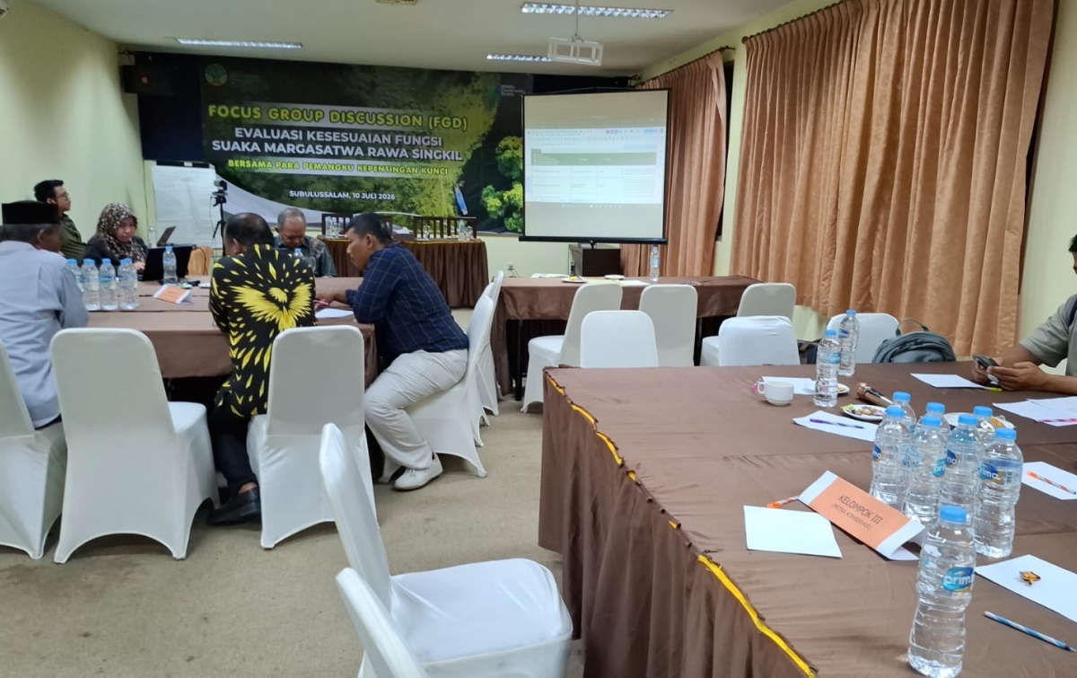 Evaluasi Kesesuaian Fungsi SM Rawa Singkil Diperkuat dengan Data Register Terbaru