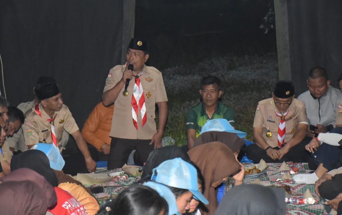 Wabup Lom Lom Suwondo Berkemah Bersama Kontingen Jamdasu XI