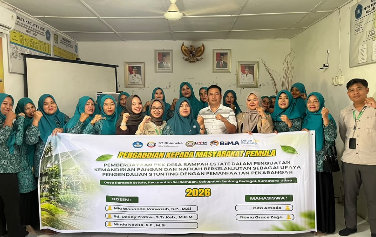 Program PMP 2026, Dosen ST Bhinneka Perkuat Ketahanan Pangan dan Nafkah Berkelanjutan PKK Rampah Estate