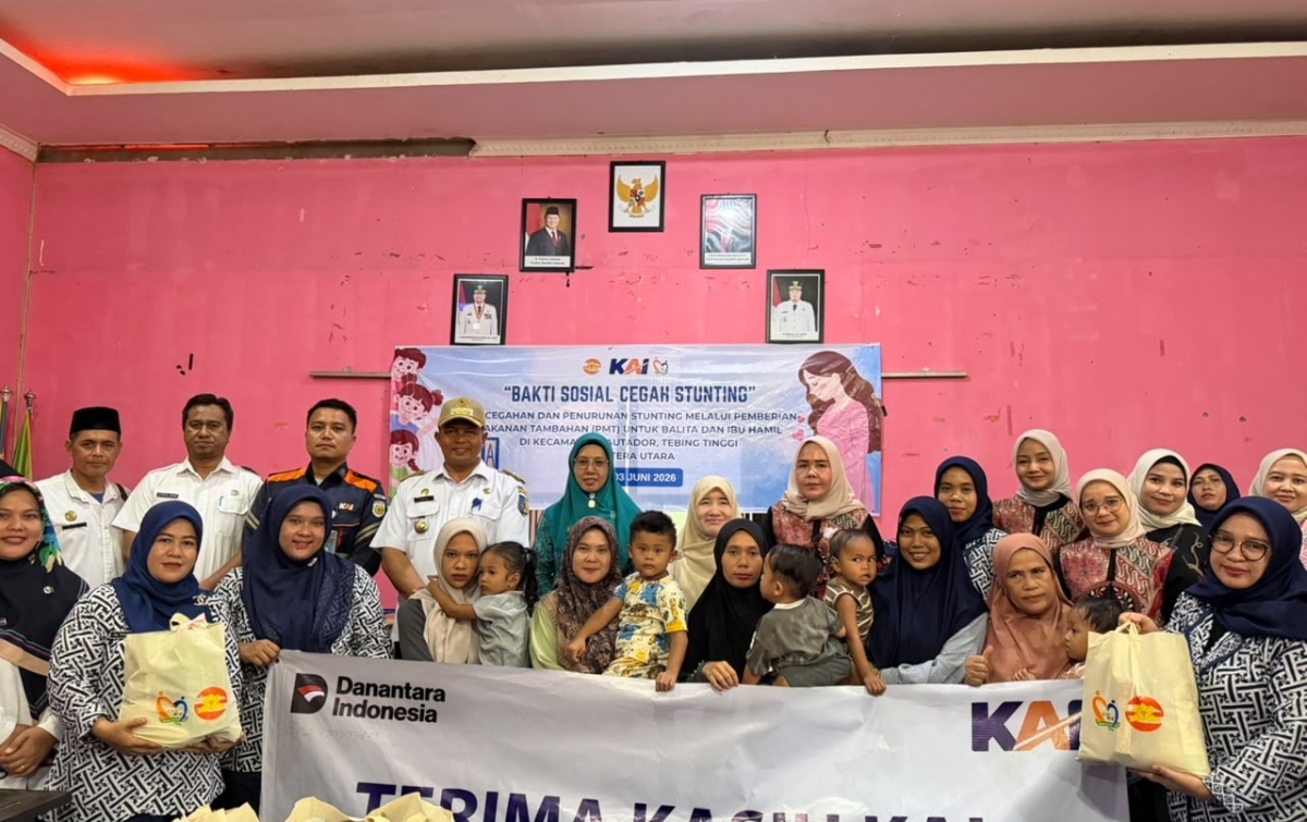 KAI Divre I Sumut Salurkan TJSL Rp235,6 Juta Sepanjang Semester I 2026, Sasar Sektor Kesehatan hingga Ibadah