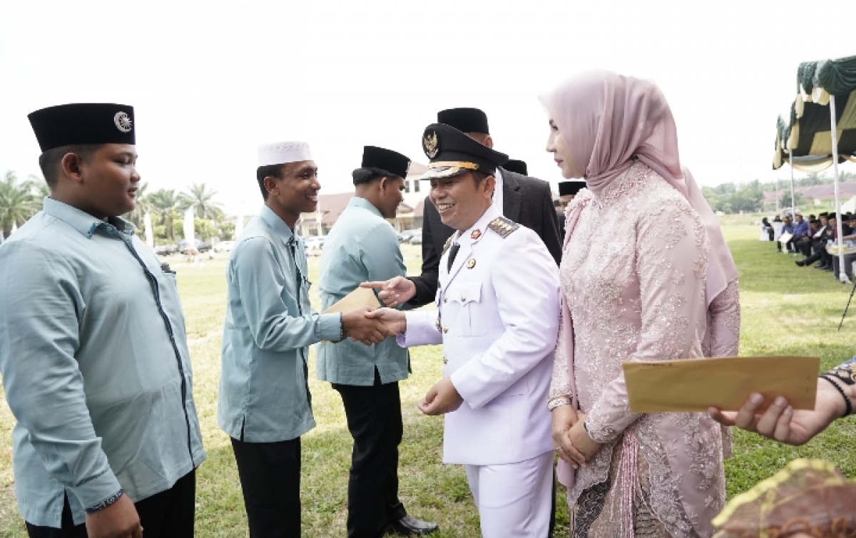 Pemkab Palas Beri Bonus kepada Pemenang MTQN ke 40 Tingkat Provinsi Sumut
