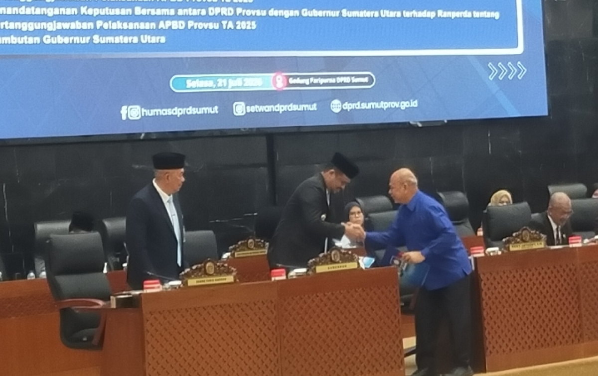 Terima Ranperda LKPj Sumut 2026, Fraksi PAN Soroti Kinerja OPD