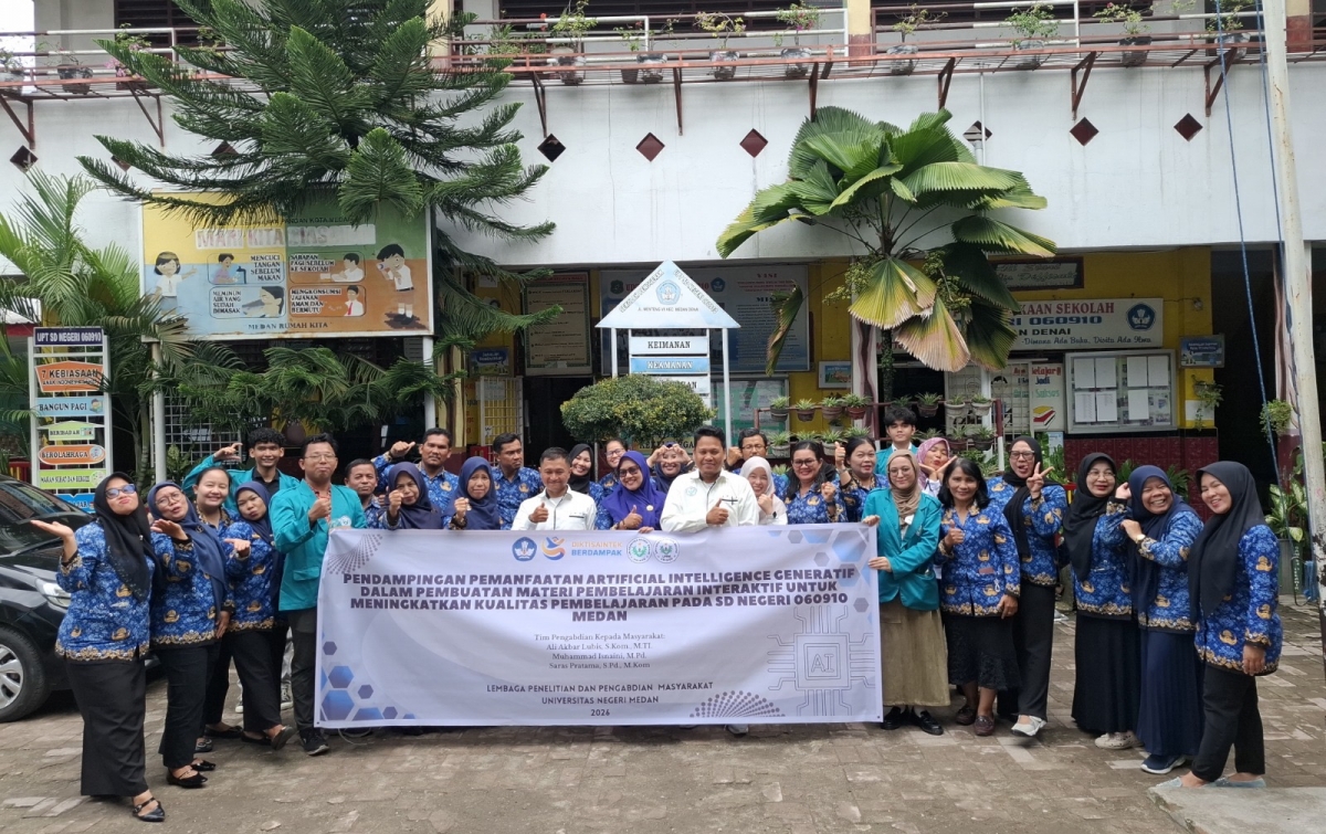 UNIMED Dampingi Guru SDN 060910 Medan Kembangkan Materi Ajar Berbasis Kecerdasan Buatan
