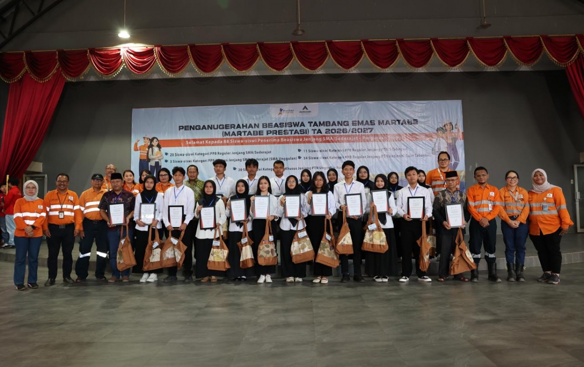 9 Tahun Tak Putus, Agincourt Resources Salurkan Rp5,29 Miliar Beasiswa Martabe Prestasi 2026