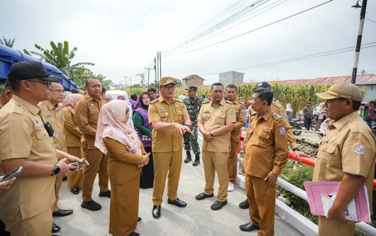 Sinergi Bersama TNI, Jembatan Sei Krio Rampung Dibeton