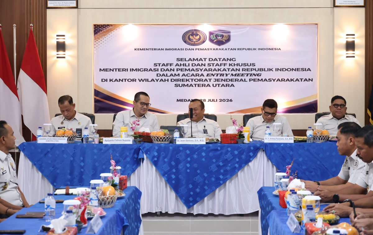 Kanwil Ditjen Imigrasi Sumut Ikuti Entry Meeting Evaluasi Pelayanan Publik, Perkuat Komitmen Tingkatkan Kualitas Layanan