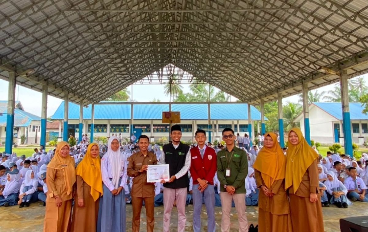 SMAN 1 Air Joman Salurkan Donasi Palestina Melalui Roadshow Dongeng Kemanusiaan