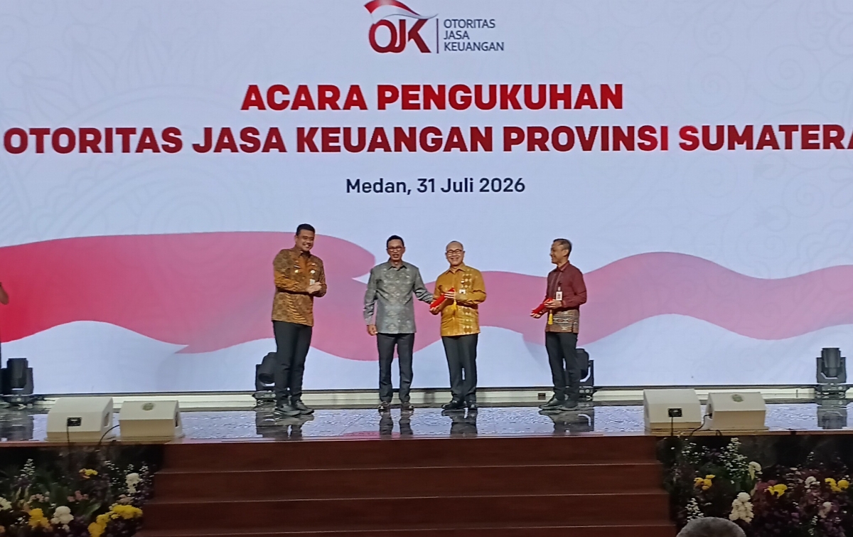 Triyoga Laksito Dikukuhkan Jadi Kepala OJK Sumut, Gubernur Minta Perkuat Ekosistem Keuangan Syariah