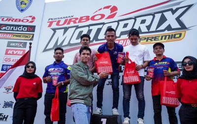 Pertamina Patra Niaga Sumbagut Dukung Industri Olahraga Otomotif melalui Pertamax Turbo Aspira Premio MotoPrix Region A Sumatera di Aceh