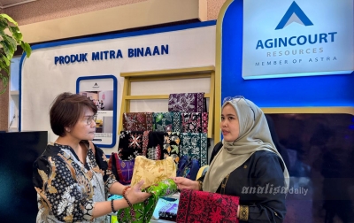 Pamerkan Batik Tapsel hingga Gondang Sambilan, PTAR Dekatkan Tambang Emas Martabe ke Publik di PRSU 2026