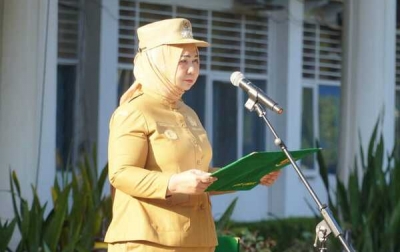 Pimpin Apel Gabungan,  Tiorita Tegaskan Seluruh Jajaran Pemkab Langkat Tetap Waspada