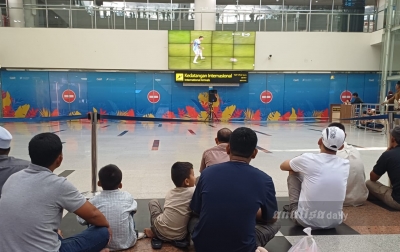 Seru! Angkasa Pura Aviasi Gelar Nobar Piala Dunia 2026 di Area Kedatangan Internasional Bandara Kualanamu