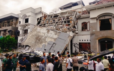 UPDATE: Ledakan di Kompleks Perumahan Mewah Grand Polonia, 6 Orang Luka-luka