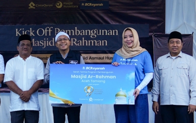Pembangunan 99 Masjid Asmaul Husna Pertama “Ar Rahman” di Aceh Tamiang Dimulai
