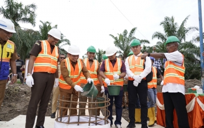 Berbiaya Rp 18, 370 M, Proyek Jembatan  di Desa Pasir Jae Sosa Julu Dimulai