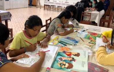 Alumni Beasiswa Tanoto Foundation Ajak Anak Bermain dan Berkarya Tanpa Gawai