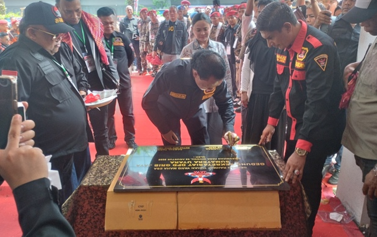 Resmikan Kantor DPD Grib Jaya Sumut Hercules: Jangan Minder Karena Dicap Organisasi Preman