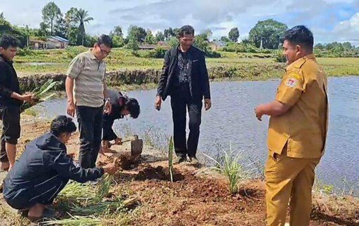 Tim Dosen USU Dampingi Masyarakat Habeahan Optimalkan Manfaat Embung Desa