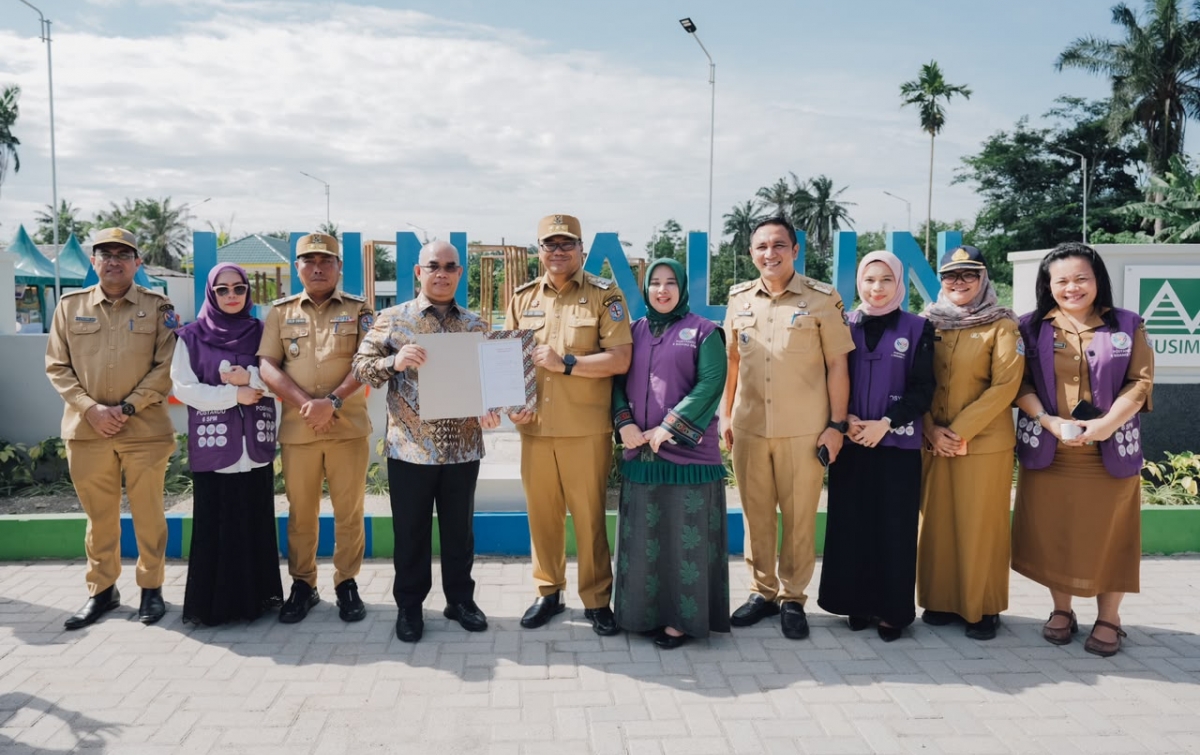 Jadi Ikon Baru, Bupati Deli Serdang Resmikan Alun-Alun Percut Sei Tuan