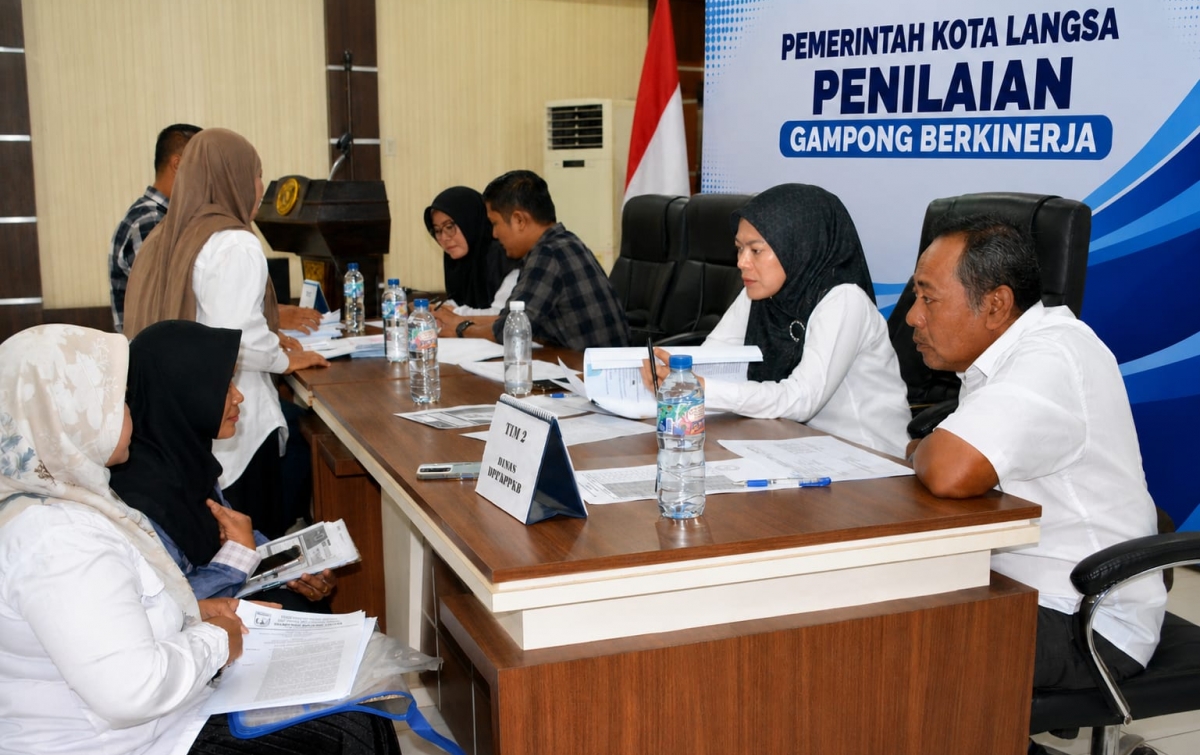Dorong Kualitas Tata Kelola Pemerintahan, Pemko Langsa Evaluasi 15 Gampong