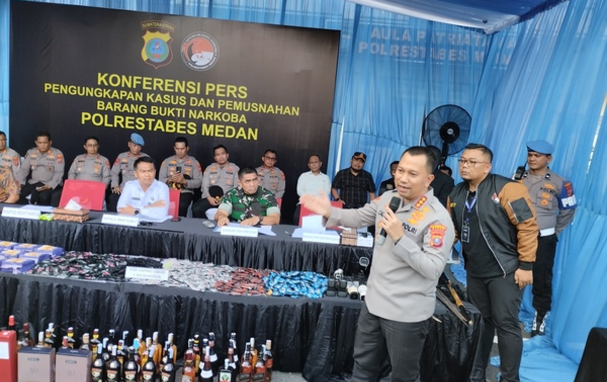 Ungkap 1.187 Kasus Dalam 300 Hari,   Pengungkapan Kasus Narkoba Naik 85 Persen