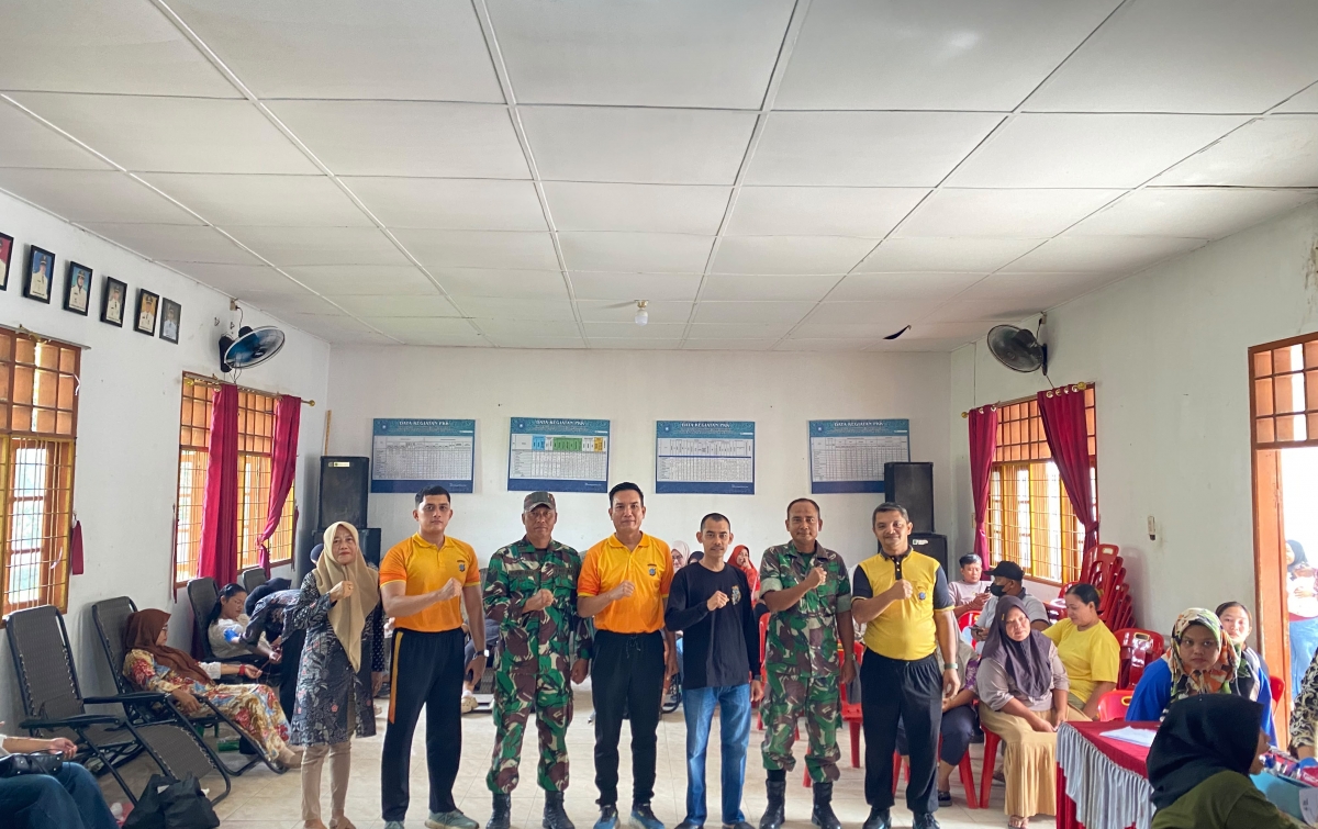 PMI Langkat, Forkopimcam, dan SPN Hinai Himpun 70 Kantong Darah, Semarakkan HUT RI ke-81