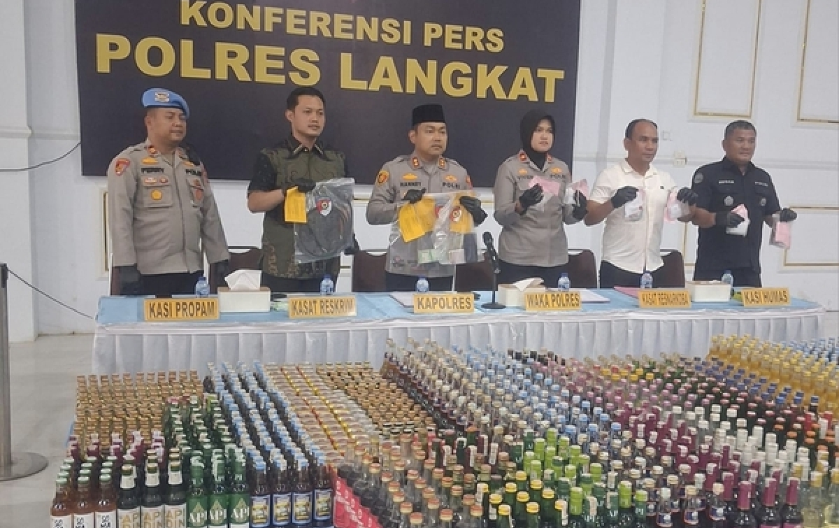 Kurun Waktu Satu Bulan,  Polres Langkat Ungkas Kasus Tindak Pidana Narkotika, Kriminal dan kekerasan Seksual Terhadap Anak