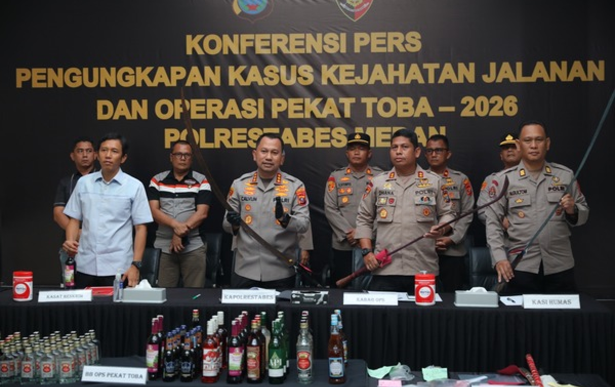 Jadi Wilayah Tertinggi Pengungkapan Kejahatan Jalanan, Polrestabes Fokus Menyasar Kejahatan Jalanan Dan Geng Motor Di Percut Seituan