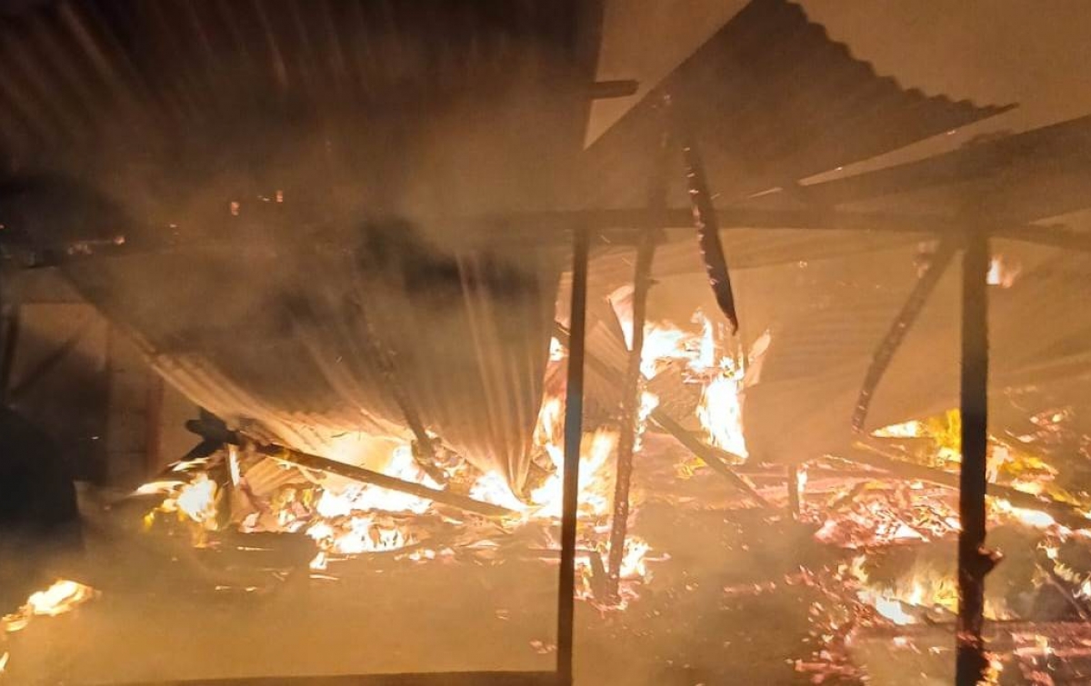 7 Rumah Hangus Terbakar di Bukit Lau Kersik Dairi
