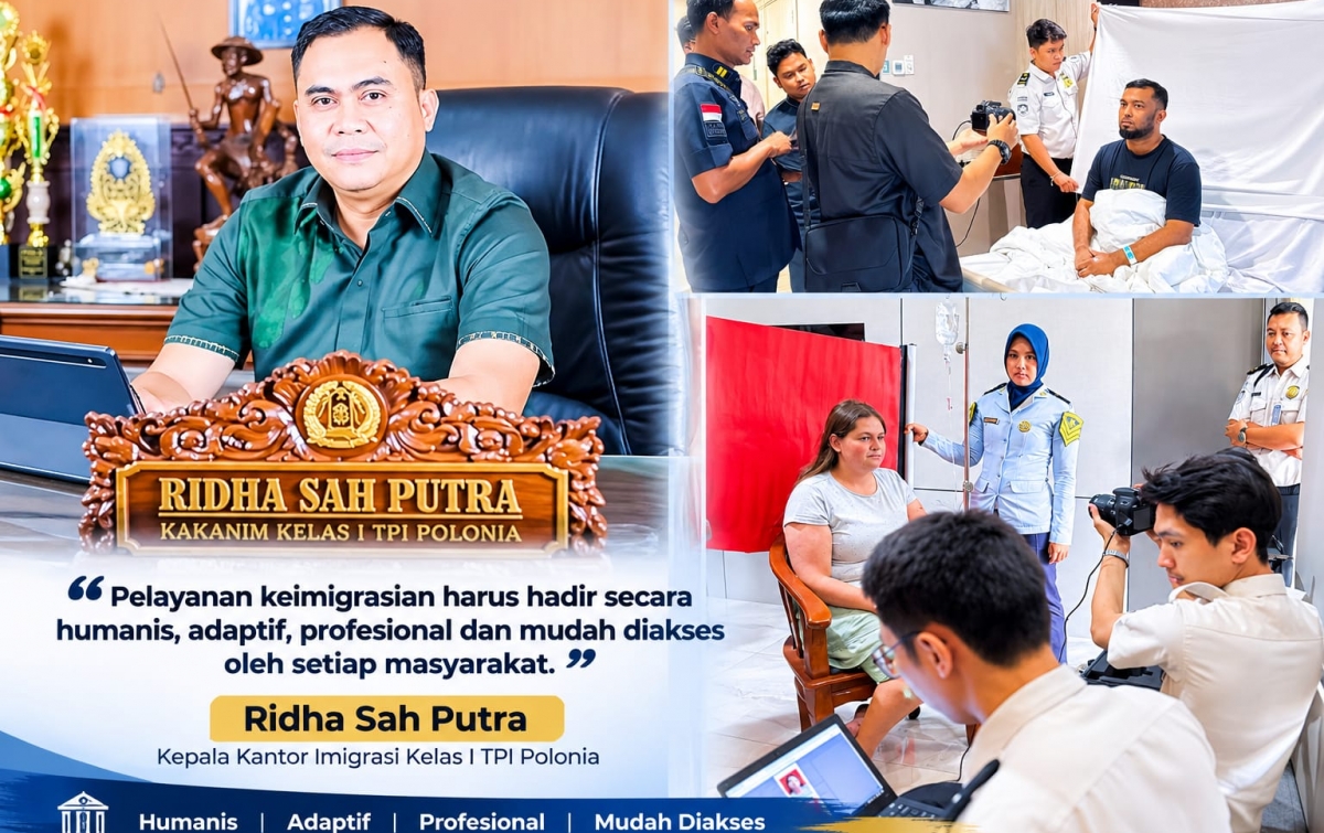 Ridha Sah Putra Tegaskan Pelayanan Imigrasi Polonia Harus Humanis, Adaptif, dan Mudah Diakses Masyarakat