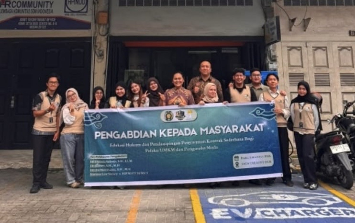Dosen dan BLS FH USU Tingkatkan Literasi Hukum Kontrak bagi Pelaku UMKM dan Pengusaha Muda