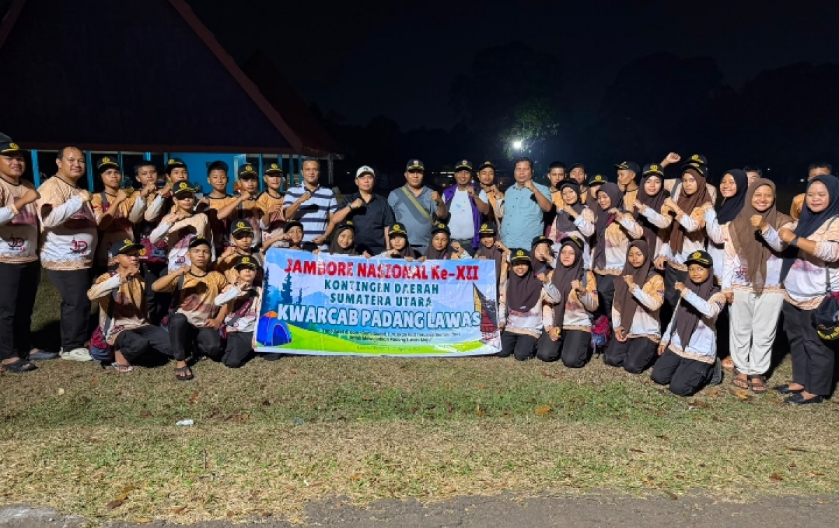 Bupati Putra Mahkota Beri Motivasi Kepada Kontingen Pramuka Palas di Jamnas Cibubur