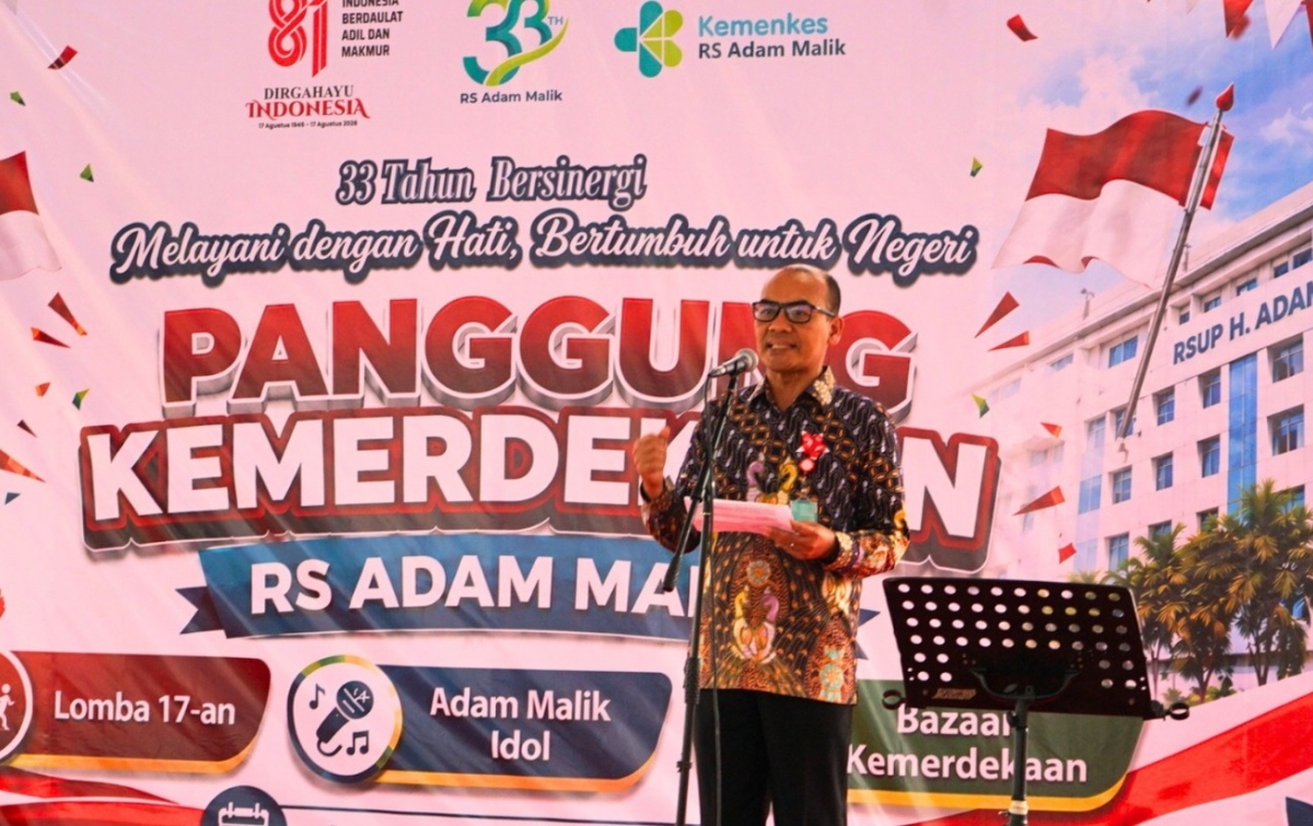 HUT ke-33 RS Adam Malik, Dirut Tegaskan Komitmen Tingkatkan Kualitas Pelayanan