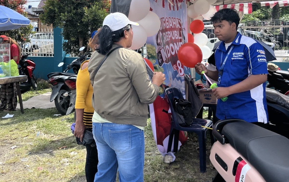 Yamaha Fazzio dan Filano Jadi Perhatian Pengunjung Persyaan HUT Kemerdekaan RI di Berastagi