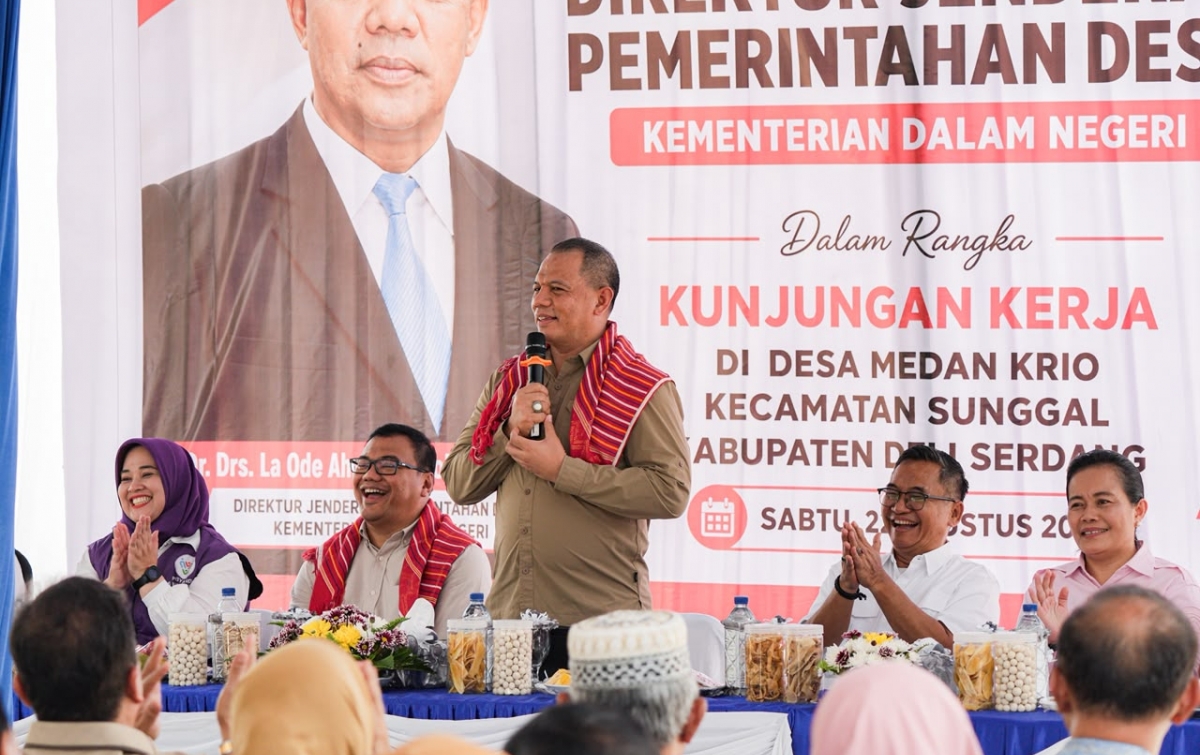 Dirjen Pemdes: Deli Serdang Berpeluang Jadi Salah Satu Desa Percontohan