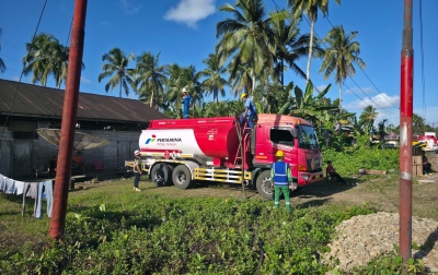 Pertamina Patra Niaga Sumbagut Percepat Distribusi di Nias Selatan Imbas Perbaikan Jalan