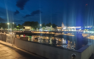 Atraksi Air Mancur Menari Samosir Dibanjiri Wisatawan Luar Daerah