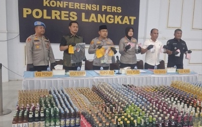 Kurun Waktu Satu Bulan,  Polres Langkat Ungkas Kasus Tindak Pidana Narkotika, Kriminal dan kekerasan Seksual Terhadap Anak