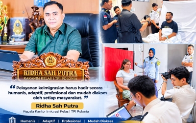 Ridha Sah Putra Tegaskan Pelayanan Imigrasi Polonia Harus Humanis, Adaptif, dan Mudah Diakses Masyarakat