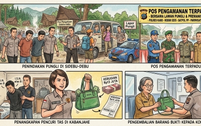 Kurang dari 24 Jam, Polres Karo Gulung Pelaku Pungli Pemandian Air Panas Sidebu-debu dan Pencuri Uang Rp13 Juta
