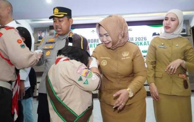 Plt Bupati Langkat Lepas 85 Kontingen Langkat ke Jambore Nasional XII
