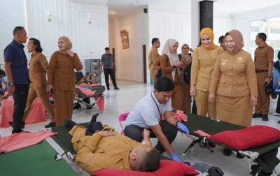 Tiorita Ajak ASN Langkat Rutin Donor Darah