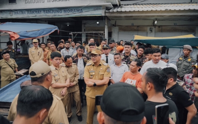 Kaji Penataan Pedagang di Jalan Perintis, Bupati Tinjau Pasar Rakyat Tanjung Morawa