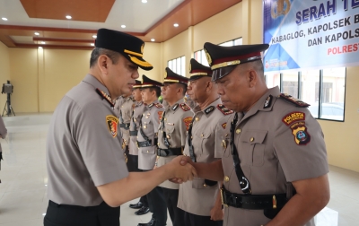 Kapolresta Deliserdang Pimpin Sertijab Kabag Log dan 3 Kapolsek